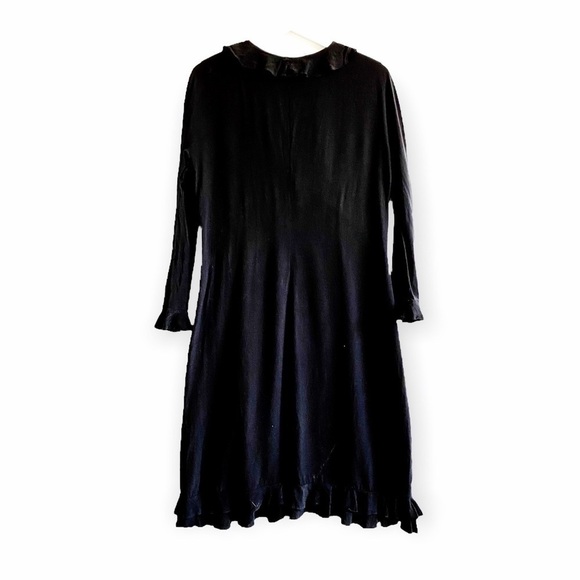 Vintage Gucci Ruffle Trim Washed Silk Dress - Picture 3 of 12